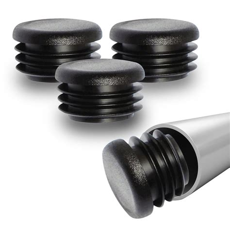 Black Friday - 80% OFF 1 1/4 Inch Round Plastic Plug, Pipe Tubing End Cap, Round Plastic Tubing Plug, Durable Chair Glide, 14-20 Gauge, by EZENDS (100, 14/20 Gauge)