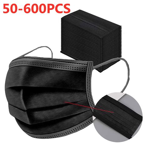 Buy 2 get 3 600Pcs Bulk Face Mask-Volume Pricing- 3 Ply Safety Mask Breathable Earloop Mouth Cover- Anti Dust Respirator for Business