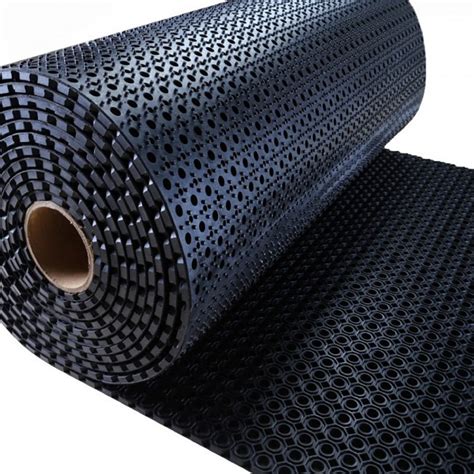 Best Deal Product AmazonCommercial Anti-Fatigue Drainage Mat, Rubber, 3' X 10', 1/2" Thickness, Black General-Purpose