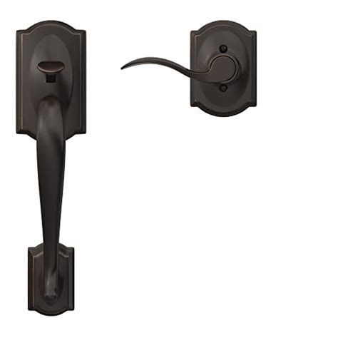 Camelot Handleset, Lower Half, with Accent Right-Handed Lever (Aged Bronze) FE285CAM716ACCRH