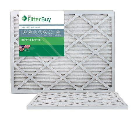Authentic Crazy Deals Filterbuy 18x30x1 Air Filter MERV 13, Pleated HVAC AC Furnace Filters (4-Pack, Platinum)