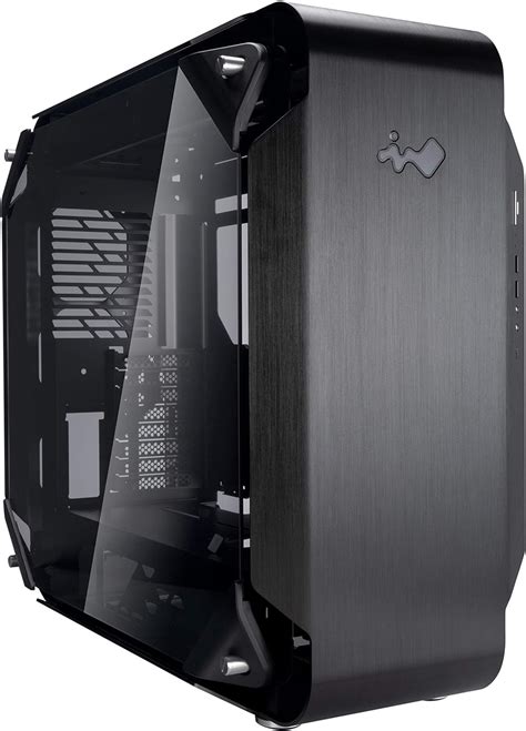 In Win IW-CS-925BLK 925 E-ATX Full Tower - Front Addressable RGB Display - Tempered Glass Side Panels - Gaming Aluminum Computer Case