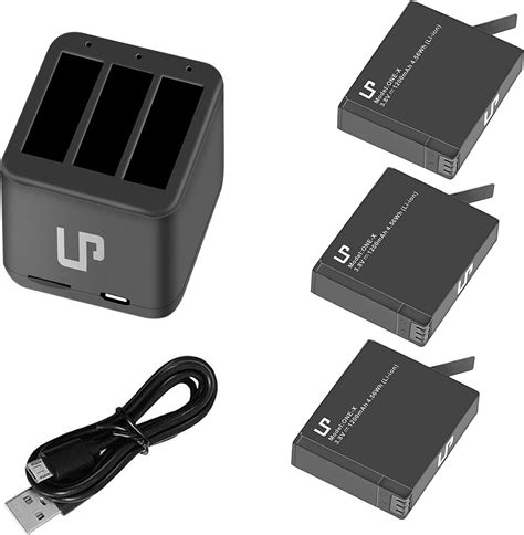 Insta360 ONE X Battery Charger Pack, Compatible with Insta360 ONE X Action Camera, LP 3-Pack Replacement Battery & Triple Slot USB Charger with Built-in TF Memory Card Reader (Not for ONE X2)