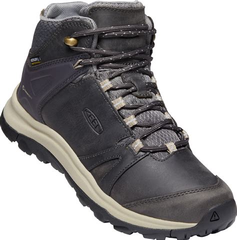 KEEN Women's Terradora 2 Mid Height Leather Waterproof Hiking Boot, Magnet/Plaza Taupe, 9
