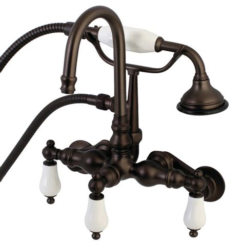 Kingston Brass CC1015T5 Vintage Clawfoot Tub Faucet, 3-3/8-Inch Center, Oil Rubbed Bronze