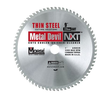 40% Off Discount MK Morse CSM968NTSC Metal Devil NXT Metal Cutting Circular Saw Blade, Thin Steel, 9-Inch Diameter, 68 TPI, 1-Inch Arbor