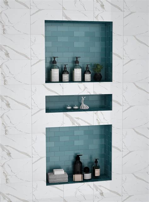 Shower Niche Comb 16X34 in Ready to Tile