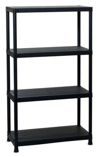 Review TOOMAX 138 x 80 x 40cm Universal Shelving 84-4 Maxi Shelf Unit with 4 Shelves - Black