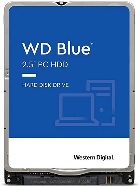 Western Digital 2TB WD Blue Mobile Hard Drive HDD - 5400 RPM, SATA 6 Gb/s, 128 MB Cache, 2.5" - WD20SPZX