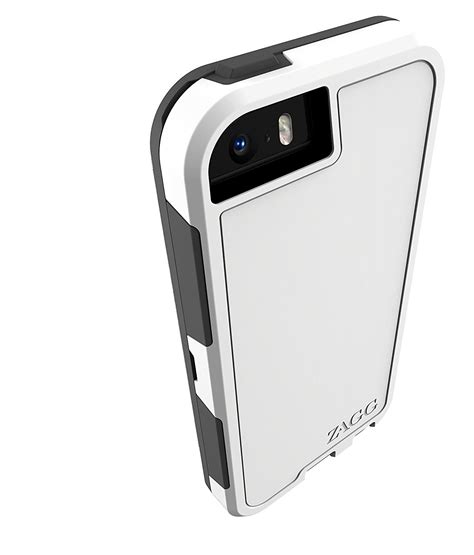 Limited Stock ZAGG InvisibleShield Arsenal Case with Screen Protector for iPhone 5/ iPhone 5S/ iPhone 5SE - White